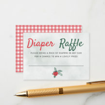 Diaper Raffle Rustic Tomate Baby Shower