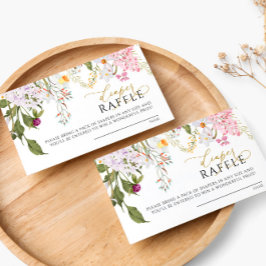 Tarjeta De Recepción Diaper Raffle Ticket