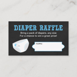 Tarjeta De Recepción Diaper Raffle Tickets / Chalkboard baby ducha