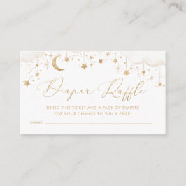 Tarjeta De Recepción Diaper Raffle Twinkle Little Star Baby Shower