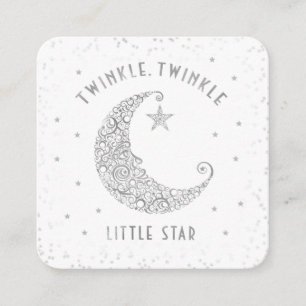 Tarjeta De Recepción Diaper Raffle Twinkle Little Star Baby Shower