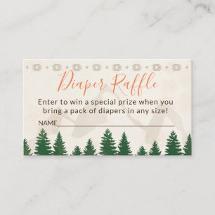 Tarjeta De Recepción Diaper tribal de aventura