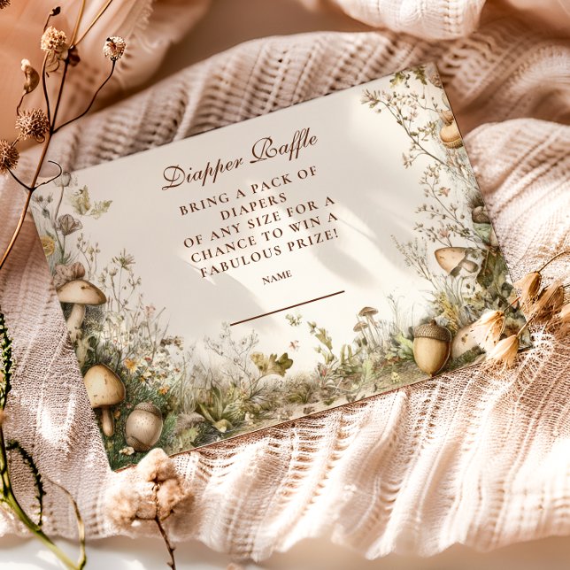 Tarjeta De Recepción Diapper Raffle del bosque de champiñones de Woodla (Subido por el creador)