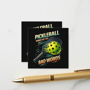 Tarjeta De Recepción Dibujos Divertidos De Pickleball Me Hacen Decir Pa