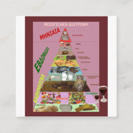 Tarjeta De Recepción Dieta mediterránea