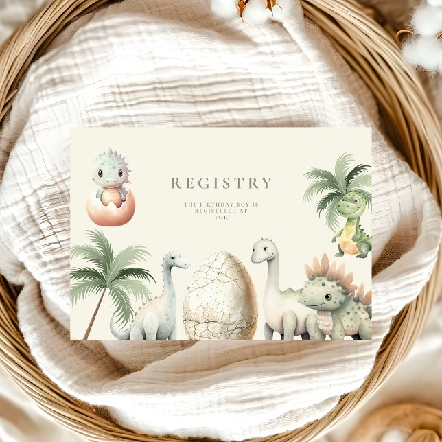 Tarjeta De Recepción Dinosaurio Fiesta del primer cumpleaños (Subido por el creador)