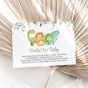Tarjeta De Recepción Dinosaurios Cutos, T-Rex, Jurásico, Libros Para Be