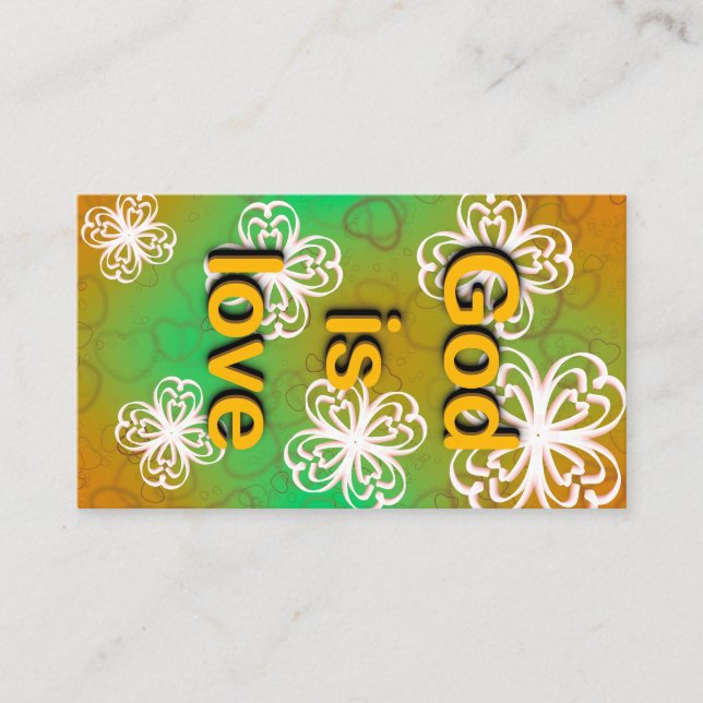 Tarjeta De Recepción Dios es amor (Anverso)