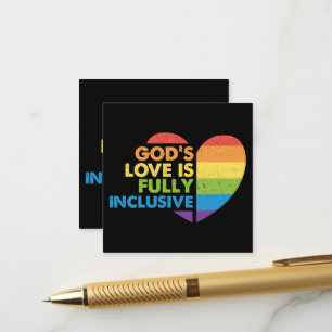 Tarjeta De Recepción Dios Gay Cristiano Lgbt