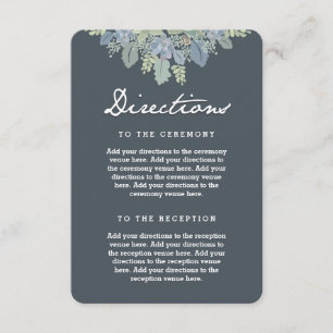 Tarjeta De Recepción Direcciones de Boda de Pretty Blooms Vintage Garde