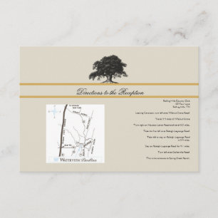 Tarjeta De Recepción Direcciones de la boda de la frontera del oro de