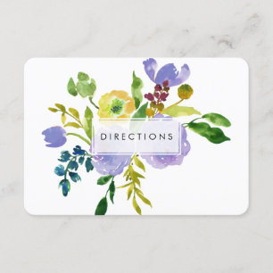 Tarjeta De Recepción direcciones de PixDezines mitzvah floral/DIY fondo
