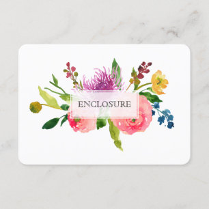 Tarjeta De Recepción Direcciones de PixDezines mitzvah/florales acuarel