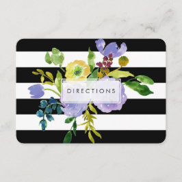 Tarjeta De Recepción direcciones de PixDezines para mitzvah floral/DIY