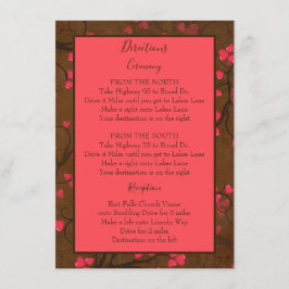 Tarjeta De Recepción Direcciones encantadoras