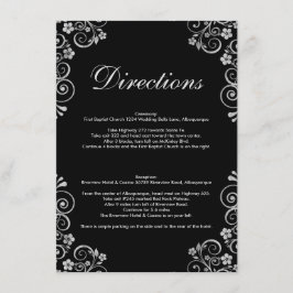 Tarjeta De Recepción Direcciones modernas de la ceremonia de Boda de pl