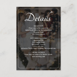 Tarjeta De Recepción Diseñar su propio Boda de 3 Collages de fotos