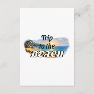 Tarjeta De Recepción Diseño de Escape de Puestas de Sol Tropicales Viaj