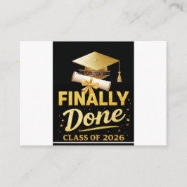 Tarjeta De Recepción Diseño de graduación de la promoción de 2026 | Bla
