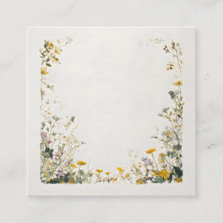 Tarjeta De Recepción Diseño de Marco Floral – Botánica Elegante