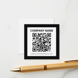 Tarjeta De Recepción Diseño de Personalizable sencillo y código QR edit