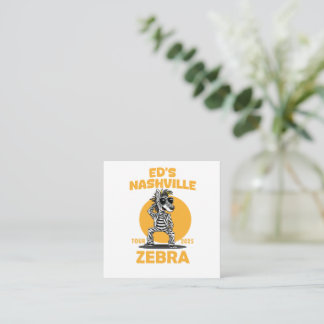 Tarjeta De Recepción Diseño musical de Nashville Tour 2025 Cebra Vibes 