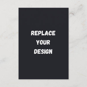 Tarjeta De Recepción Diseño simple negro personalizado Agregar foto o t
