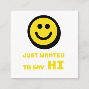Tarjeta De Recepción Diseño sonriente