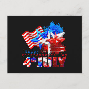 Tarjeta De Recepción Disfruta Camisetas Geniales USA 4 De Julio Feliz D