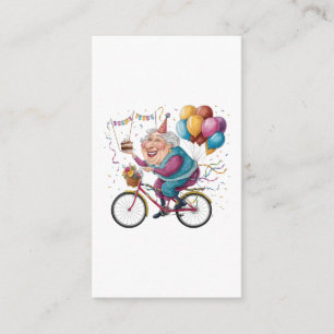 Tarjeta De Recepción Divertido Cumpleaños Feliz Abuela Regalo Ciclismo 