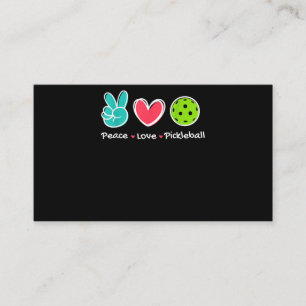 Tarjeta De Recepción Divertido Peace Love Pickleball Court Play ama a P