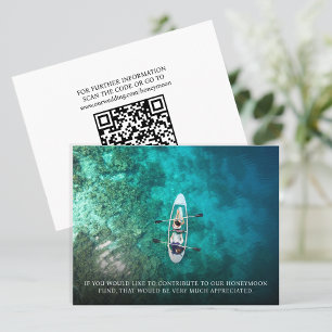 Tarjeta De Recepción Donación de donativos de boda de luna de miel Códi