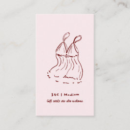 Tarjeta De Recepción Doodle retro | Ducha de novia de tamaño de lencerí