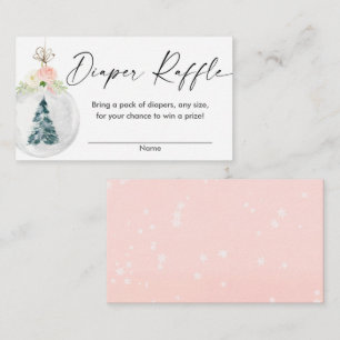 Tarjeta De Recepción Dorado rosa invierno Navidad árbol de navidad tarj