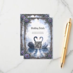 Tarjeta De Recepción Dos Corazones, Una Reflexión – Boda Romántica de C