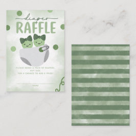 Tarjeta De Recepción Dos margaritas en un pañal Baby Shower de podo