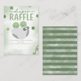 Tarjeta De Recepción Dos margaritas en un pañal Baby Shower de podo