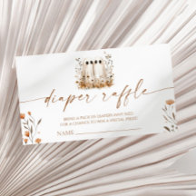 Dos pequeños gemelos Baby Shower Diaper Raffle