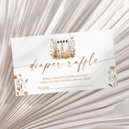 Tarjeta De Recepción Dos pequeños gemelos Baby Shower Diaper Raffle