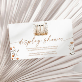 Tarjeta De Recepción Dos pequeños gemelos Baby Shower Display Shower