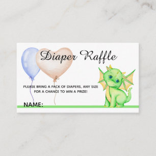 Tarjeta De Recepción Dragón verde lindo - Gabinete Baby Shower