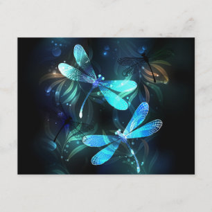 Tarjeta De Recepción Dragonflies