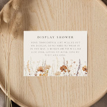 Dreamy Autumn Wildflower Display Shower