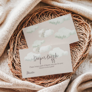 Tarjeta De Recepción Dreamy Beige Heaven enviado pañal de revelación de