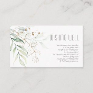 Tarjeta De Recepción Dreamy Greenery Wishing Well V2 Green/Blue ID817