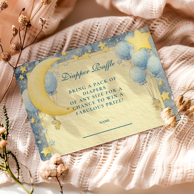 Tarjeta De Recepción Dreamy Night Sky Diapper Raffle (Subido por el creador)