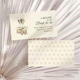Tarjeta De Recepción Ducha Brunéi y Bubbly Bridal Comparte una receta