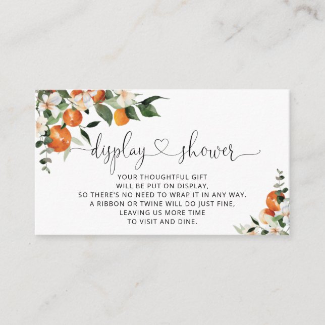 Tarjeta De Recepción Ducha cutánea de color agua (Anverso)