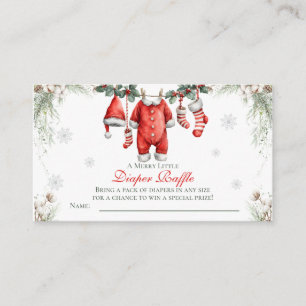Tarjeta De Recepción Ducha de Bebé Alegre Pequeño Sorteo de Pañales