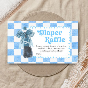 Tarjeta De Recepción Ducha de Bebé Blue She's Ready to Pop Sorteo de Pa